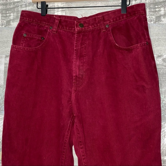 Jordache Jeans Vintage Jordache Burgundy 52992 Jeans Pants Mens 36